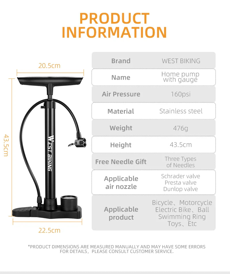 PumpFlex – Stainless Steel Bike Pump
