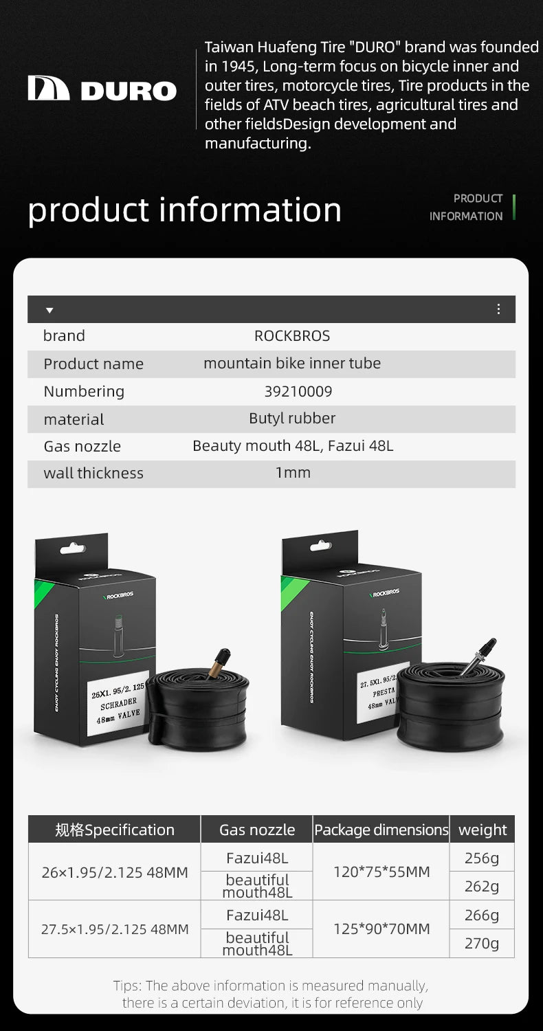 TubePro – Butyl Inner Bike Tube